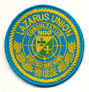 [:de]UN-NGO Lazarus Union Abzeichen[:en]UN-NGO Lazarus Union Badge[:]